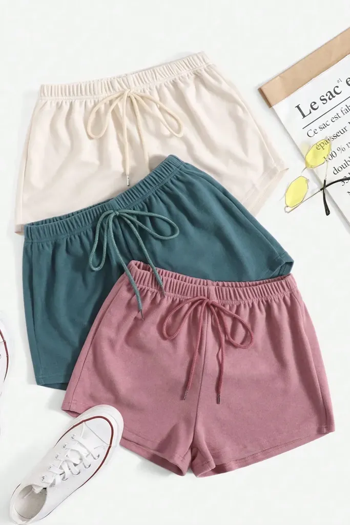Multi-Color Mid-Rise Set Of 3 Shorts - Image 1
