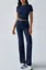 Navy Solid Crew Neck Co-Ord Set