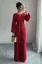 Red Solid Balloon Sleeve Jumpsuit