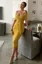 Yellow Solid Off-Shoulder Co-Ord Set