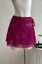 Pink Mid Rise Sequin Wrap Skirt