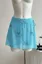 Blue Mid Rise Sequin Wrap Skirt