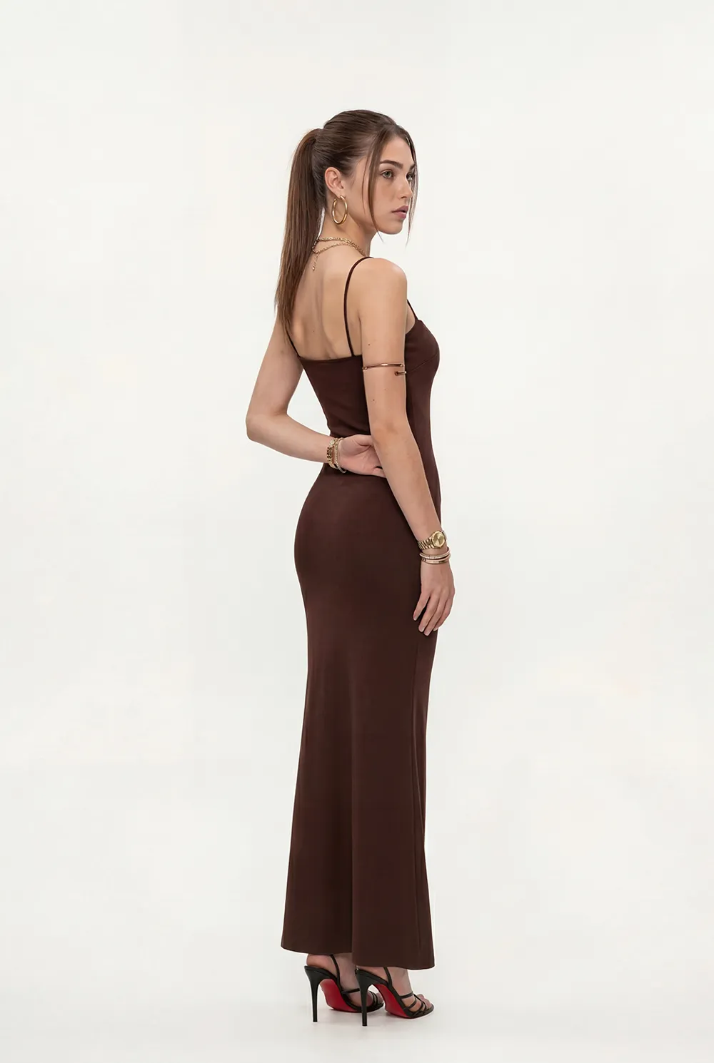 Mermaid Hem Strappy Maxi Dress - Image 3