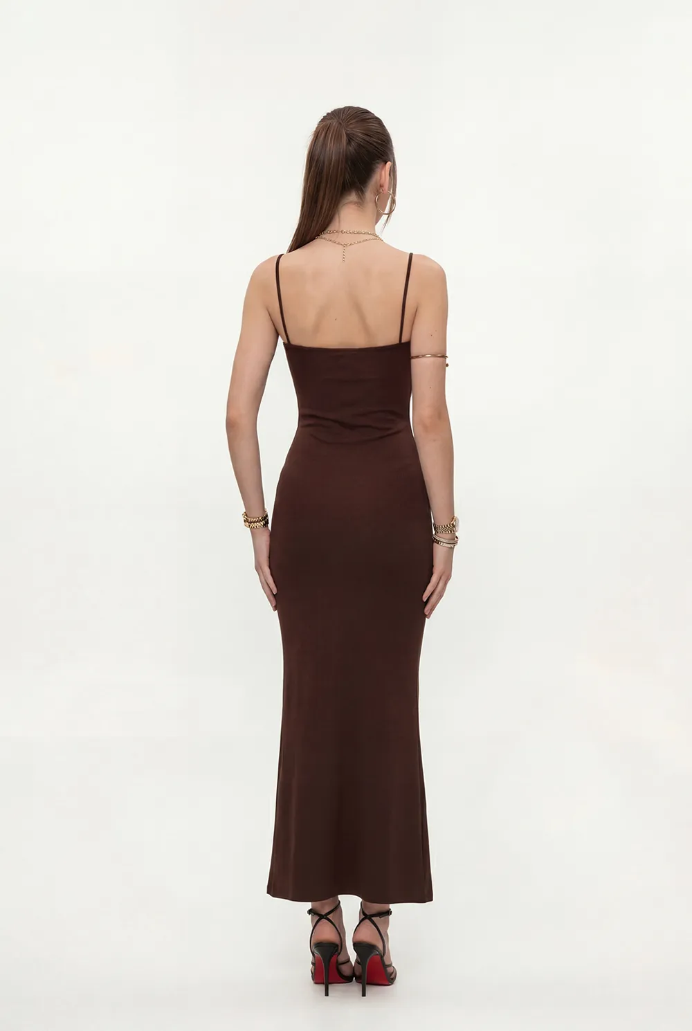 Mermaid Hem Strappy Maxi Dress - Image 4