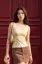 Light Yellow Polka Dotted Square Top