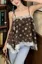 Dark Brown Square Neck Top