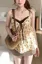 Cream Floral V-Neck Top