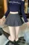 Black Pleated High Rise Tennis Skirt