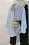 Light Blue Striped Oversized Shirt