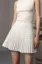 White High Rise Pleated Skater Skirt