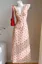 Light Pink Floral V-Neck Maxi Dress