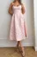 Light Pink Embroidered Midi Dress