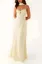 Light Yellow Halter Cut-Out Maxi Dress
