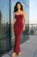 Maroon Scoop Neck Maxi Dress