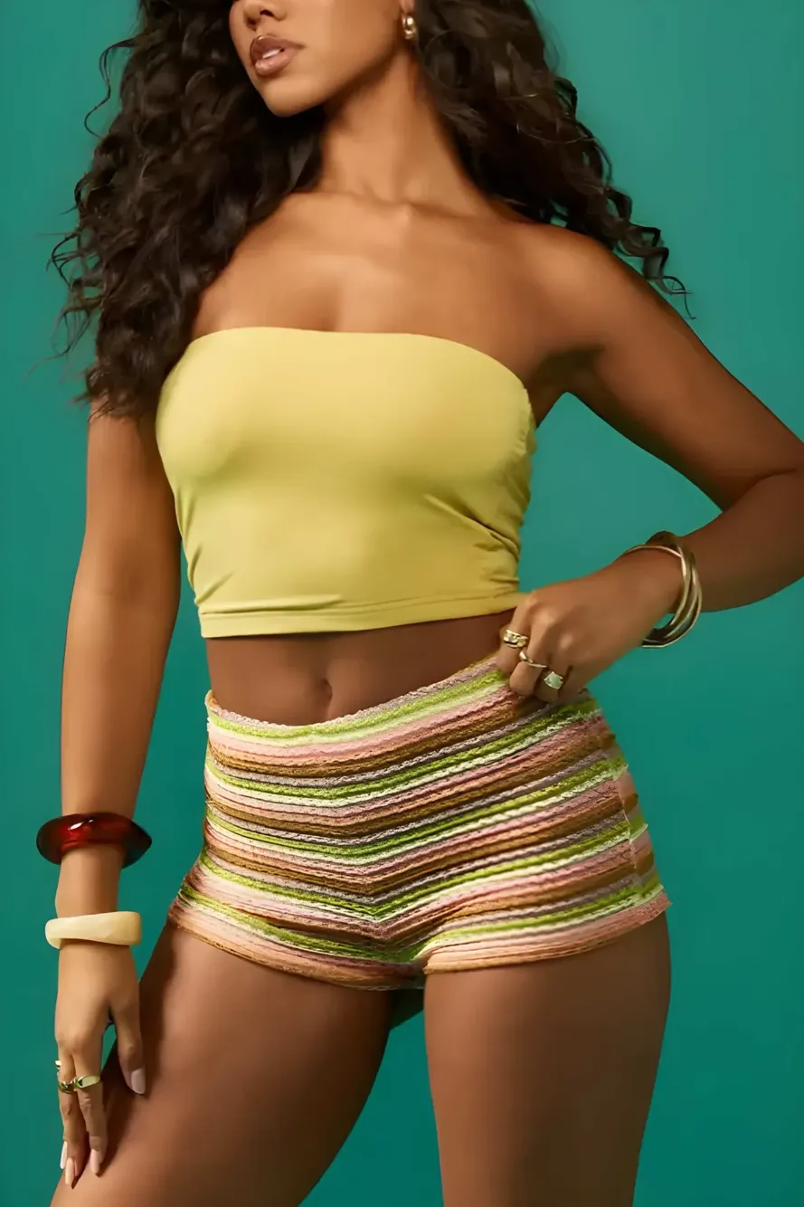 Green Boat Neck Asymmetric Top - NEWME