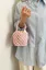 Light Pink Crochet Hand Bag