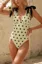 Light Yellow Polka Dot Tie-Up Swimsuit