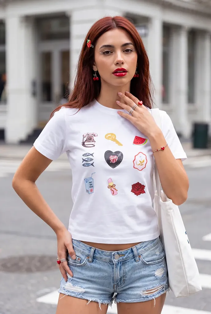 Off White Graphic Printed Oversized T-Shirt - Image 1