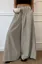 Off White Striped Wide Leg Pants