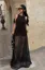 Black Solid Bodycon Maxi Dress