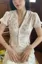 Cream Floral Lace V-Neck Top
