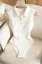 White Polo Buttoned Bodysuit