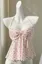 Light Pink Floral Halter Neck Top