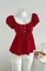 Red Polka Dot Scoop Neck Top