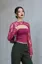 Wine Lace Cut Out Top