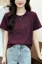 Dark Purple Glitter Crew Neck T-Shirt