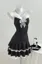 Black Polka Dot Halter Mini Dress