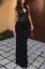 Black Lace High Neck Maxi Dress