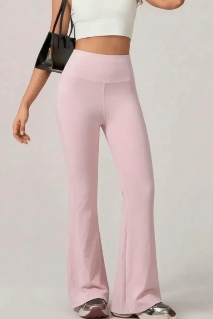Light Pink High-Rise Pants - Image 1