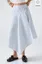 Light Blue Buttoned Asymmetric Skirt
