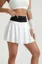 White Mid Rise Mini Tennis Skirt