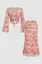 Light Pink Floral Mermaid Co-Ord Set