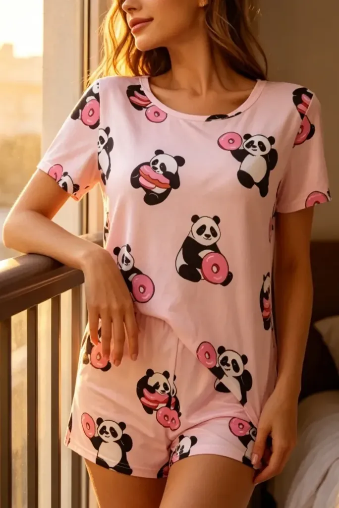 Pink Animal Print Co-Ord Set - Image 1