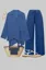 Blue Lapel-Collar Co-Ord Set