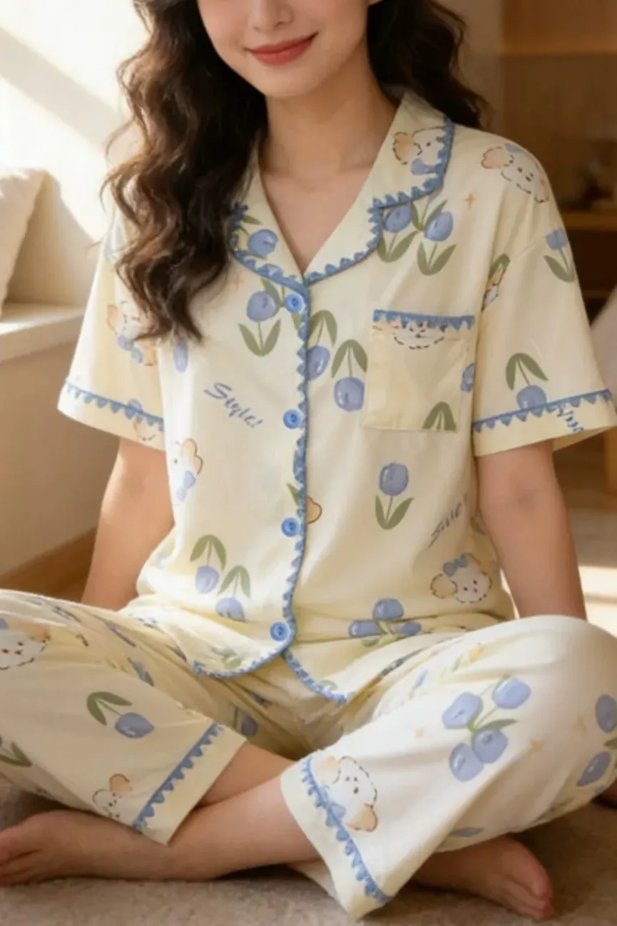 Blue Quirky Co-Ord Set