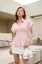 Pink Buttoned Peplum Shirt
