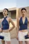 Blue Convertible Halter Top