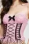 Light Pink Lace Overlay Corset Top