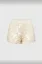 Cream Sequin Mid Rise Shorts