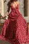 Red Polka Dot Plunge Neck Maxi Dress