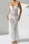 White Crochet Floral Cover Up Dress