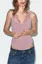 Light Pink Solid Lace Insert Bodysuit