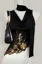 Black Gold Sequined Cowl Neck Top