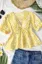 Light Yellow Floral Embroidered Top