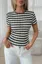 White Striped Crew Neck T-Shirt