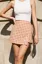 Red Check Printed Wrap Skirt